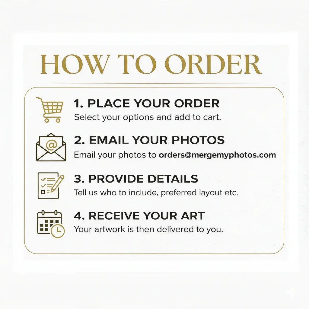 Add Loved One to Photo Custom Family Portrait - Merge My Photos