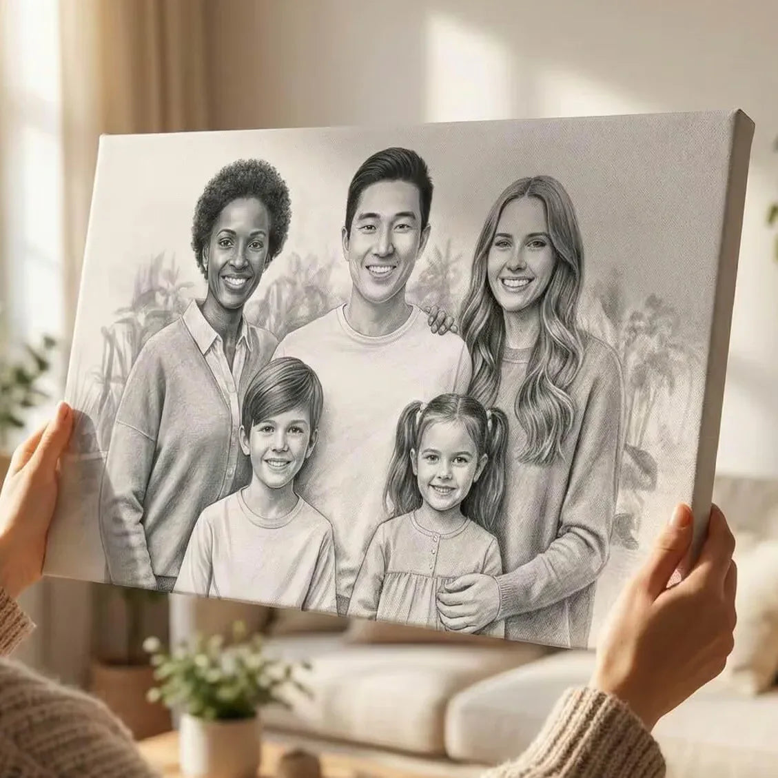 Add Loved One to Photo Custom Family Portrait - Merge My Photos